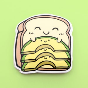 Sleep avocado toast - vinyl sticker