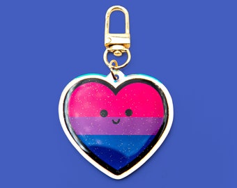 PRIDE LGBTQAI+ KEYCHAIN - Bisexual Pride Flag acrylic keychain