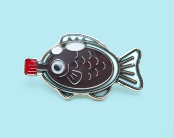 Soy Fish enamel pin - star sign lion lapel pin