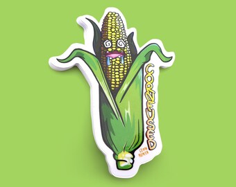 CORNFUSED  | Vinyl Die Cut Sticker