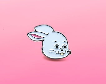 Bunny enamel pin