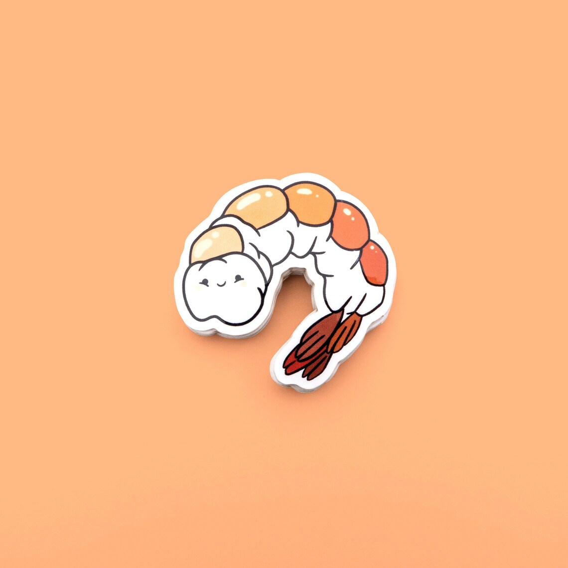 Cute Shrimp Vinyl Sticker Kawaii Small Prawn Food Sticker - Etsy