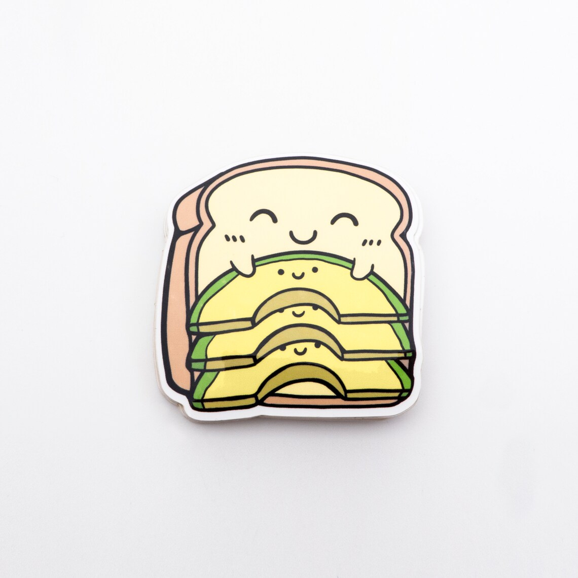 Sleepy BLT Toast Vinyl Sticker Etsy