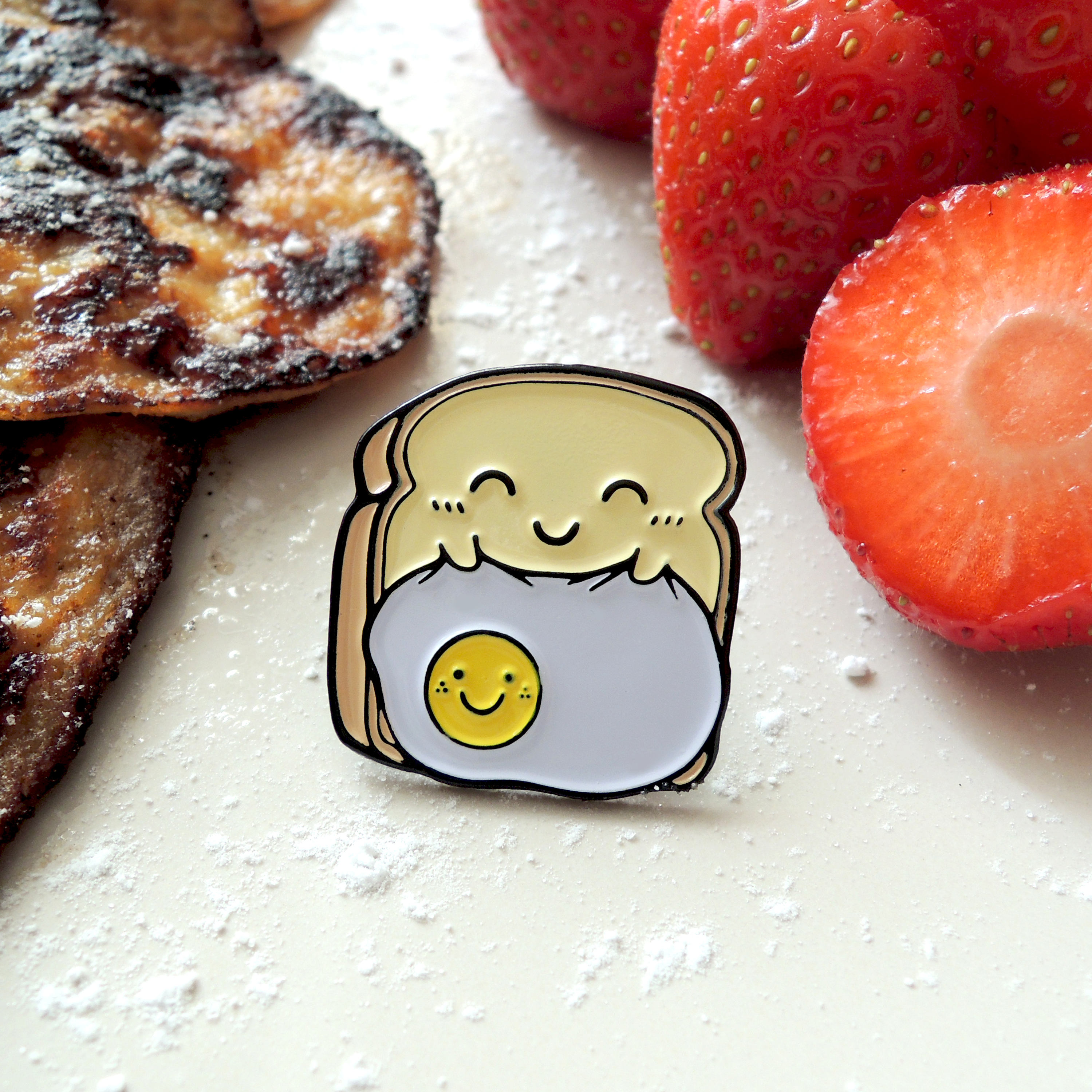 Sleepy Toast Pin Etsy Canada