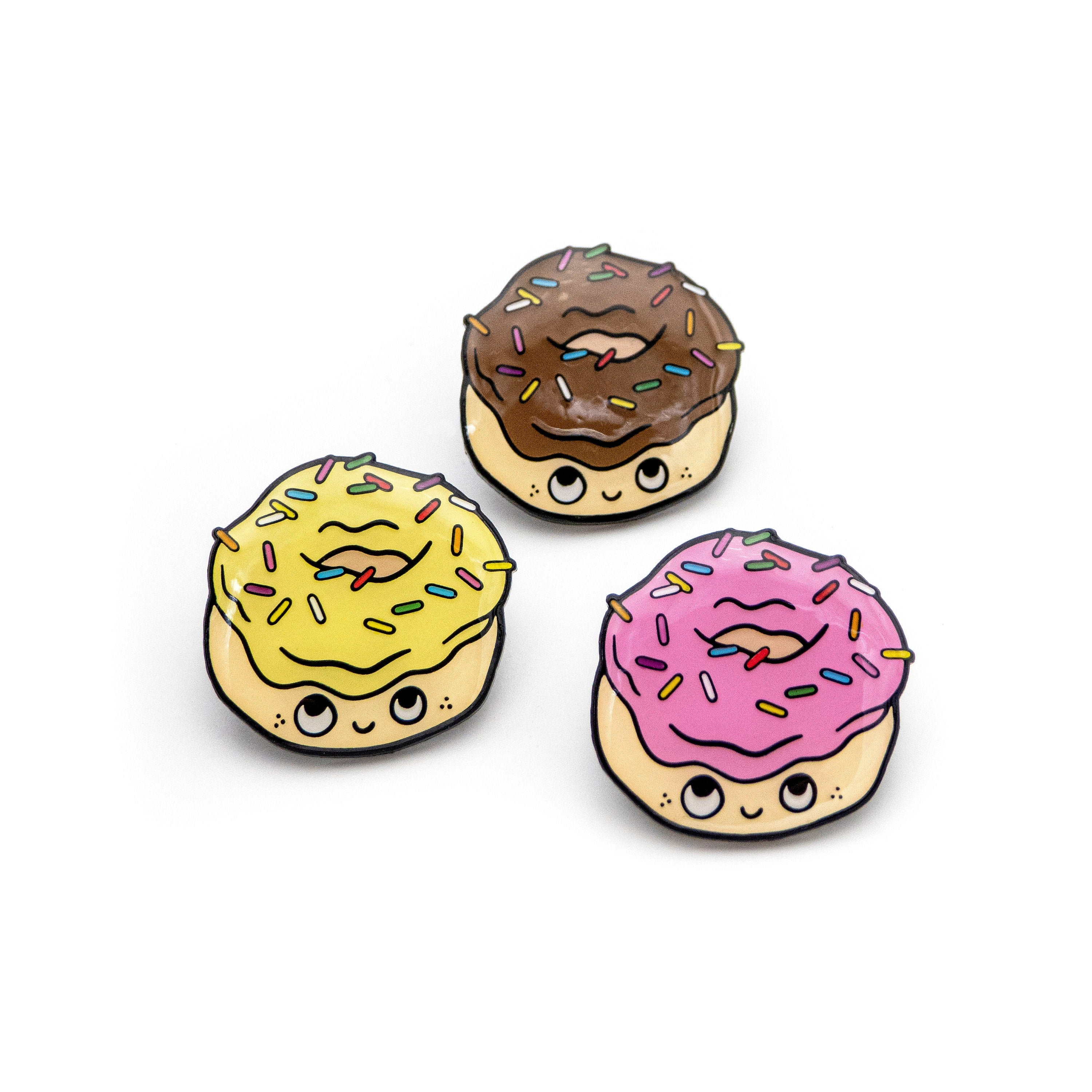 Broche Donuts Rose - Accessoire Mignon Fille/femme, En Plastique, Occasion