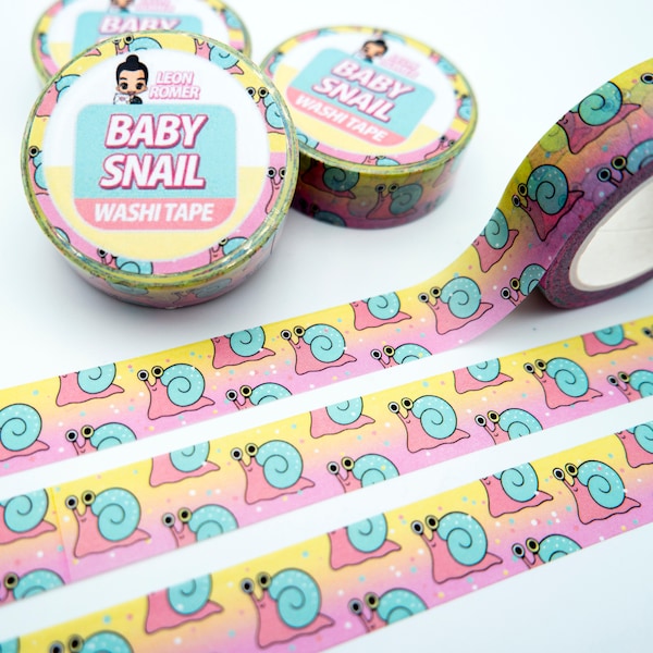 Baby Schnecke Washi Tape - Schnecke Geschenke Washi Tape - pink Washi Tape