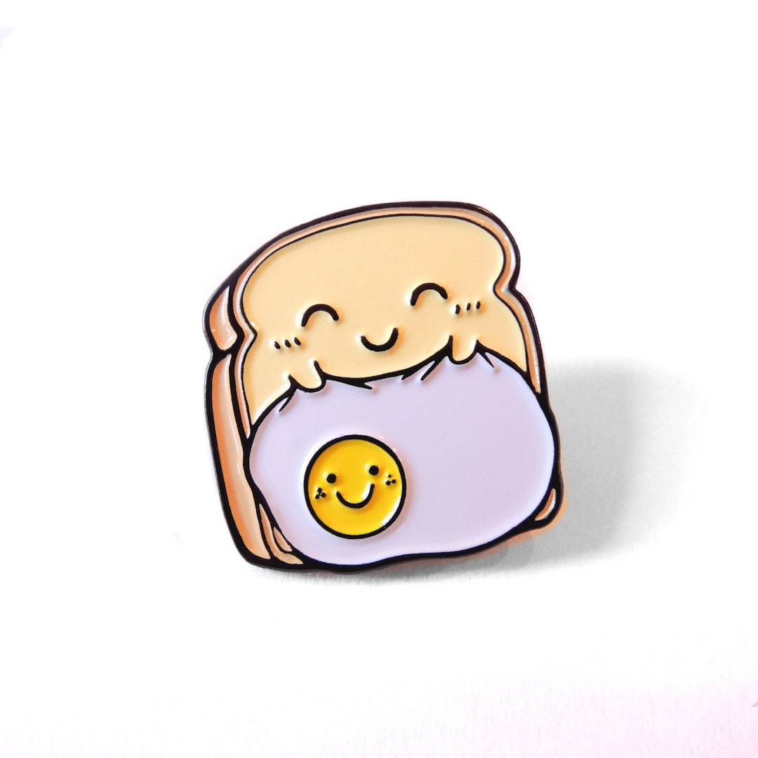 Sleepy Toast Pin Etsy