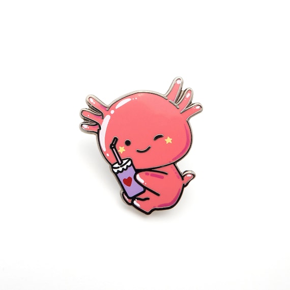 Baby Axolotl Hard Enamel Pin Etsy