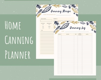 Home-Einmachplaner und Journal Log, Bestandsverfolgung und Rezepte speichern