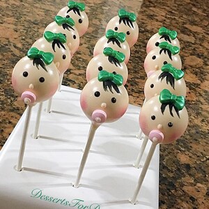 1 Dz. Baby Girl Cake Pops. Baby Shower. Gender Reveal. Baby Girl. Baby Boy Cake Pops. Dessert table. Mother to be Gift. image 2