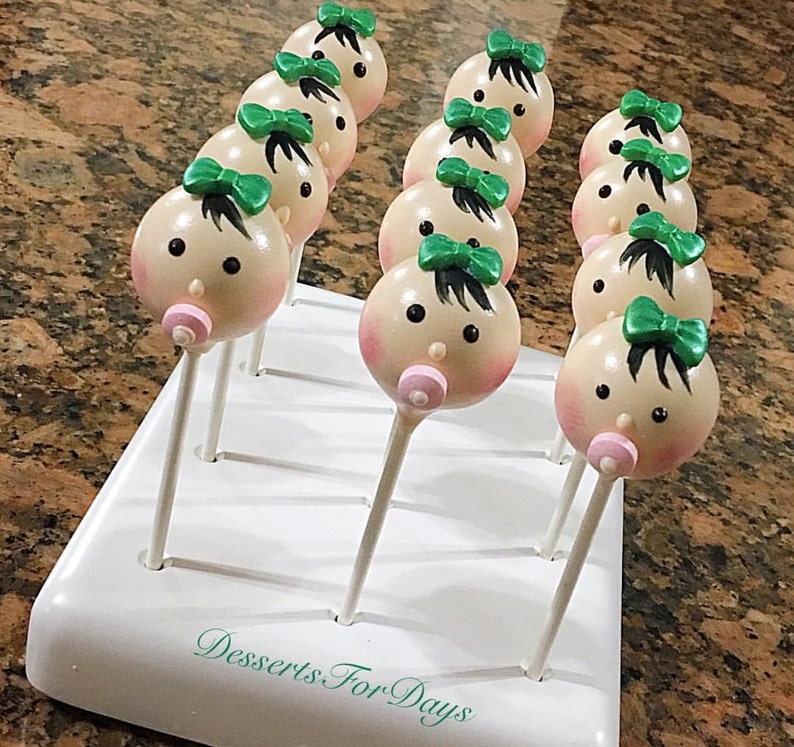 1 Dz. Baby Girl Cake Pops. Baby Shower. Gender Reveal. Baby Girl. Baby Boy Cake Pops. Dessert table. Mother to be Gift. image 2