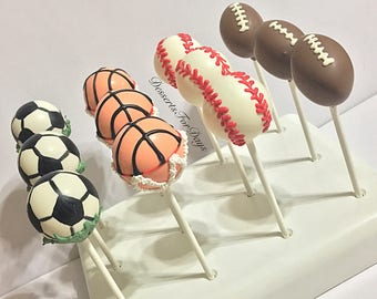 1dz. Sports Theme Cake Pops. Basketball Cake Pops. Soccer Cake Pops. Baseball Cake Pops. Football Cake Pops. Sport Party. Sports Birthday