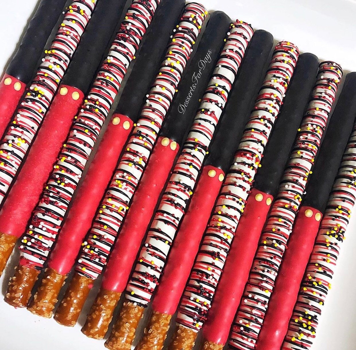 Dozen 12 Mickey Mouse Pretzels. Chocolate Covered pretzels. Etsy