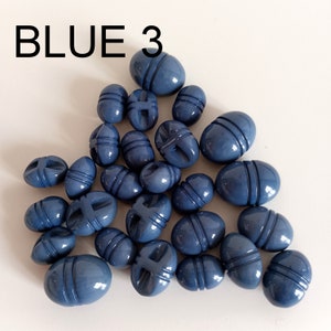 Vintage Oval Button 7 Colors, Dress Shirt Doll Baby Buttons, Made in ...