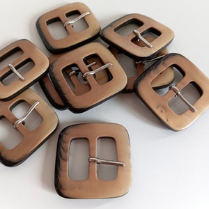 Beige Shaded Belt Buckles, Dress Buckles Made In Italy