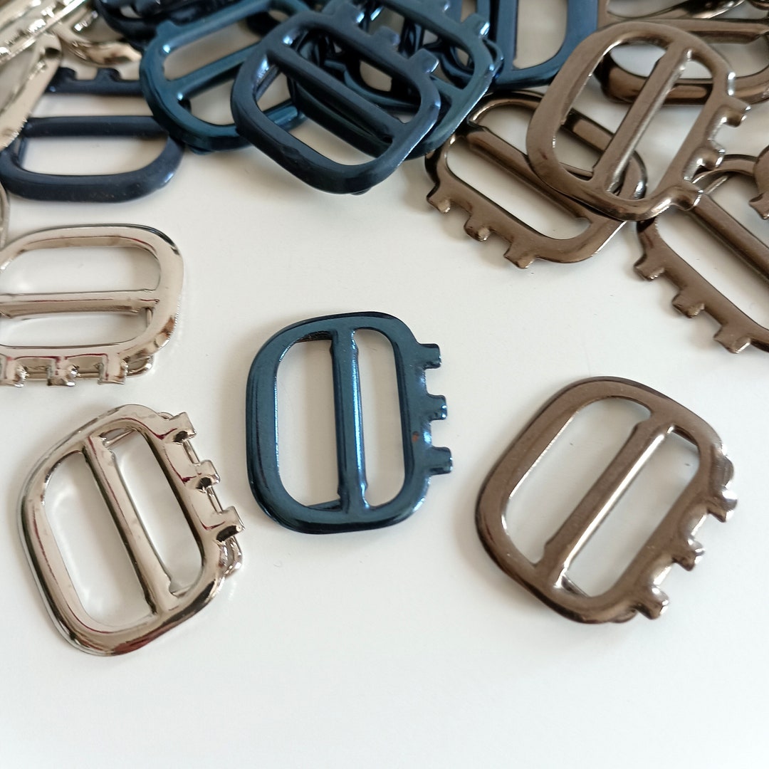 25 Metal Vest Buckles With Loop, Waistcoat Buckles Made in Italy Etsy