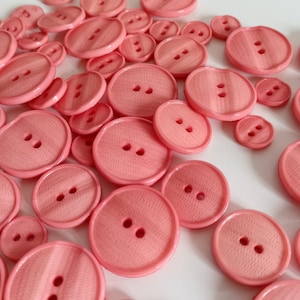 Pink Buttons, Jacket Dress Shirt Buttons, Made In Italy High Fashion Buttons