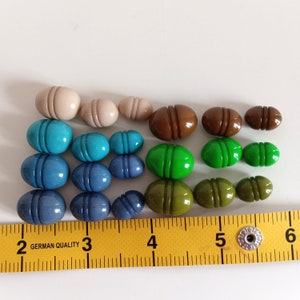 Vintage Oval Button 7 Colors, Dress Shirt Doll Baby Buttons, Made in ...