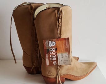 Scorte morte Western stivali vera pelle donna