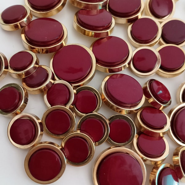 Red Jacket Gold Buttons Etsy