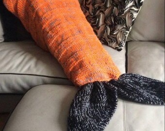 Mermaid/fish/whale tail snuggle blanket/cocoon