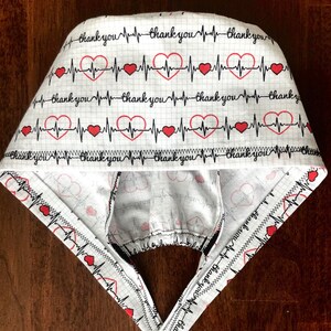 Heartfelt Thanks Scrub Cap with Buttons