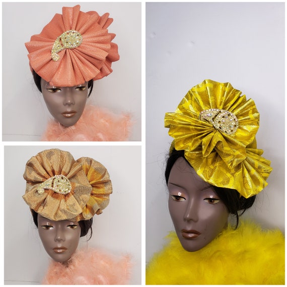 African Head Wrap, Auto Gele, Turban Nigerian Gele, Aso Oke 