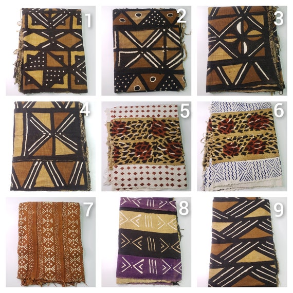 African Bogolan Mud Cloth Fabric