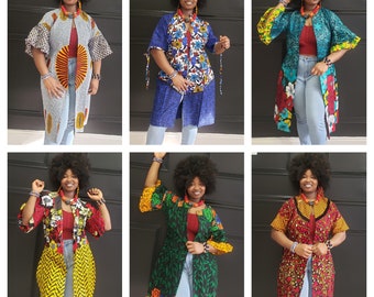 African  Wax Print Ankara  Jacket