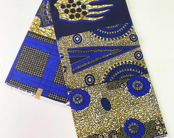 Tela Kente Ankara con estampado de cera africana