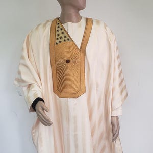 African Men&#39;s agbada 3 Pieces with Embroidery