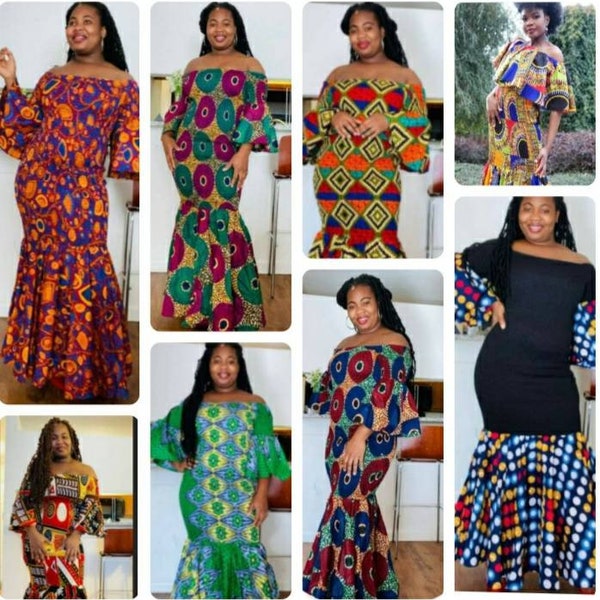 African Dresses Plus Size Etsy