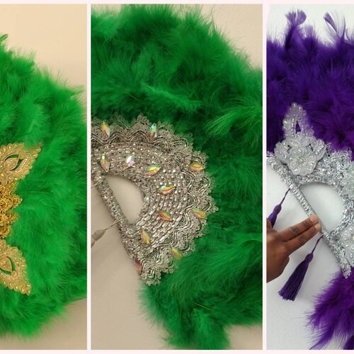 Feathered Clutch Bridal Fan Traditional Engagement Wedding Etsy