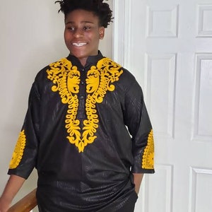 African Print Men&#39;s Shirt