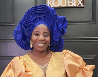 African Headwrap, Auto Gele, Nigerian Gele, Aso Oke