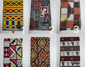 Tela Ankara con estampado de cera africana