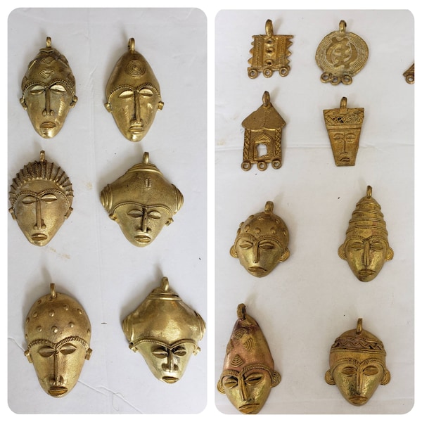 African Brass Pendants