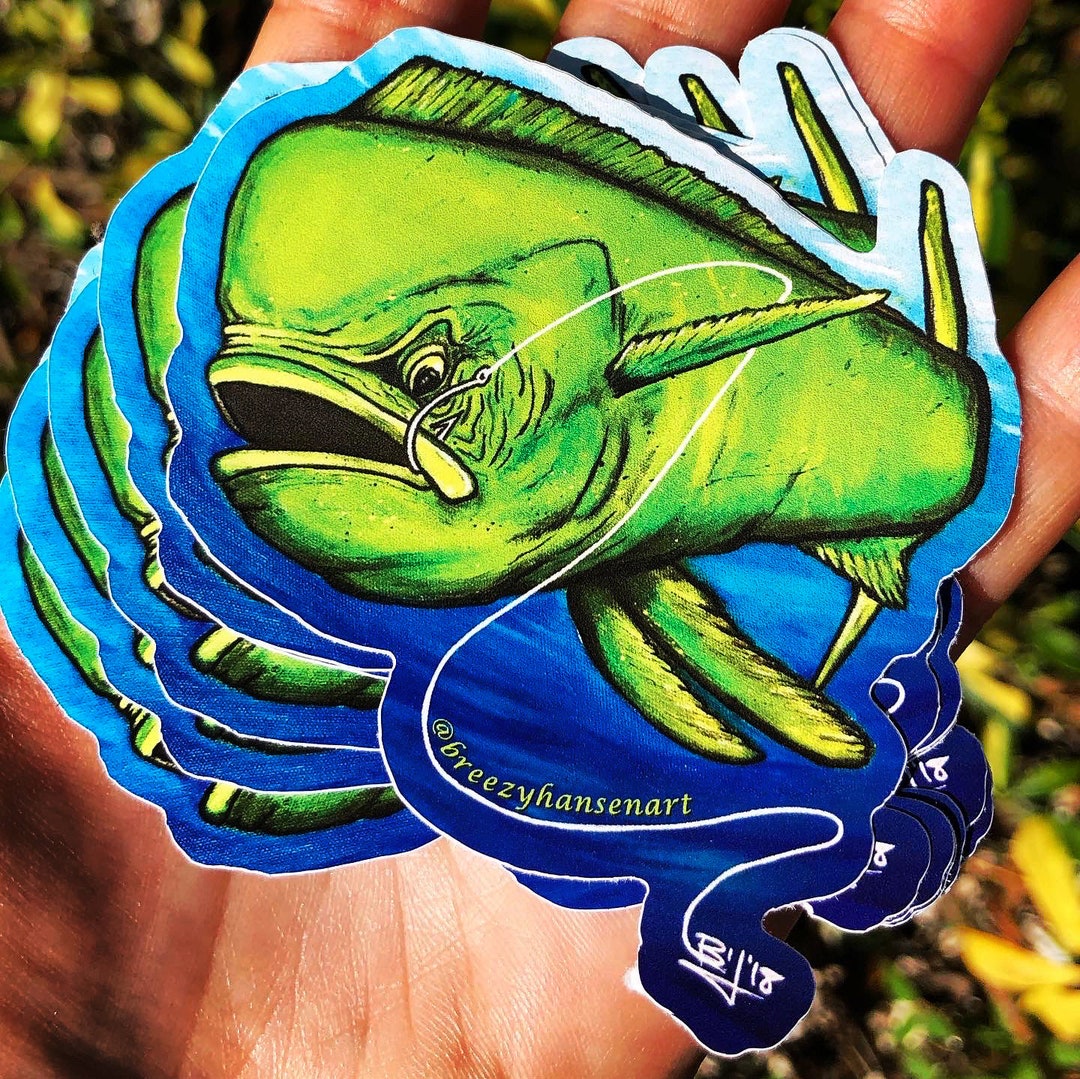 Mahi Mahi Stickers Etsy