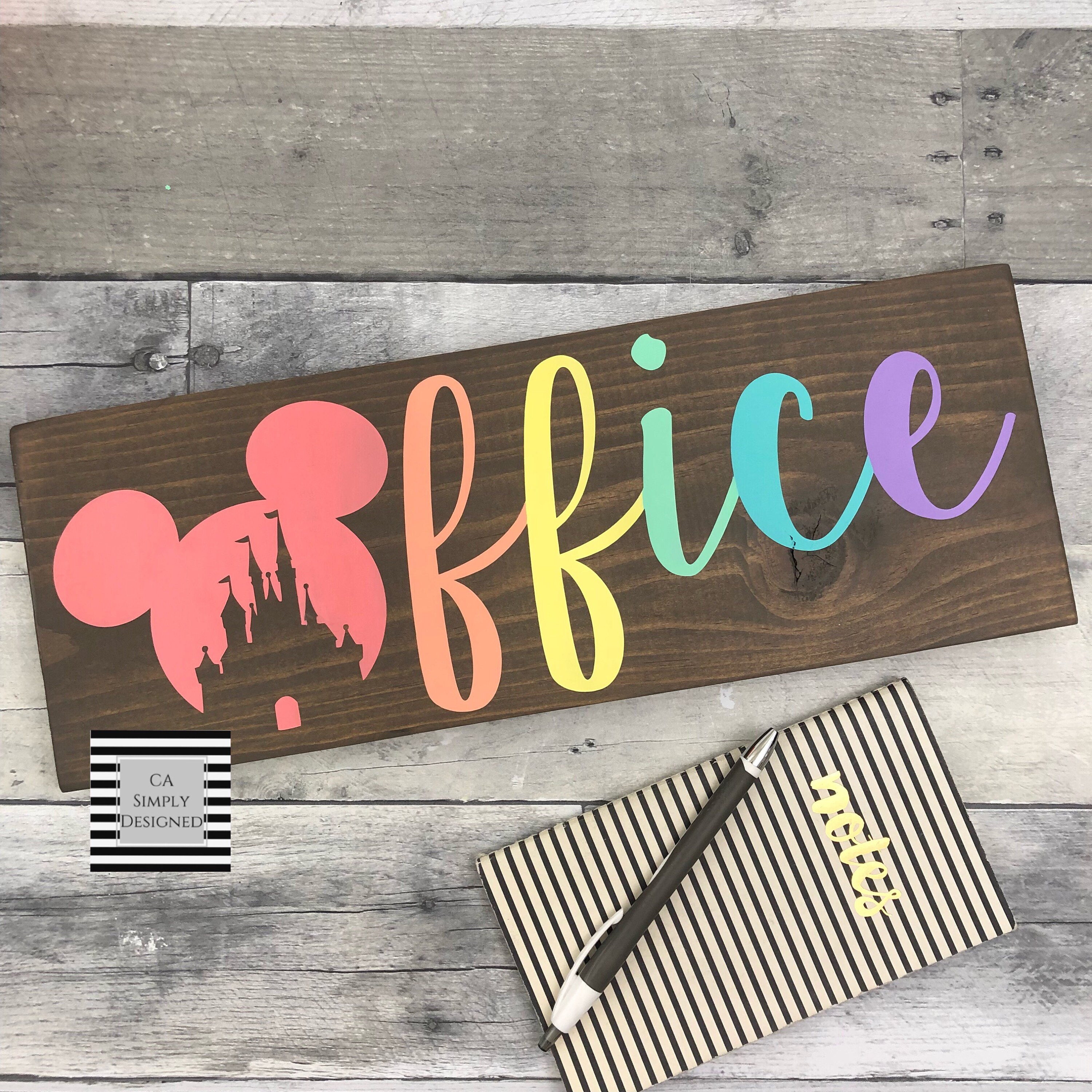 Disney Inspired Office Decor Disney Office Sign Disney Gift Etsy