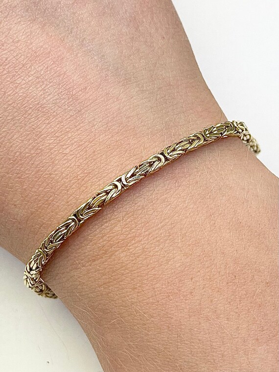 9ct Yellow Gold Byzantine Chain 