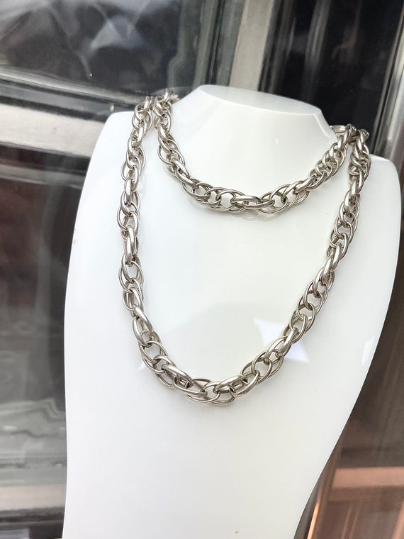 Sterling silver cheap twisted chain