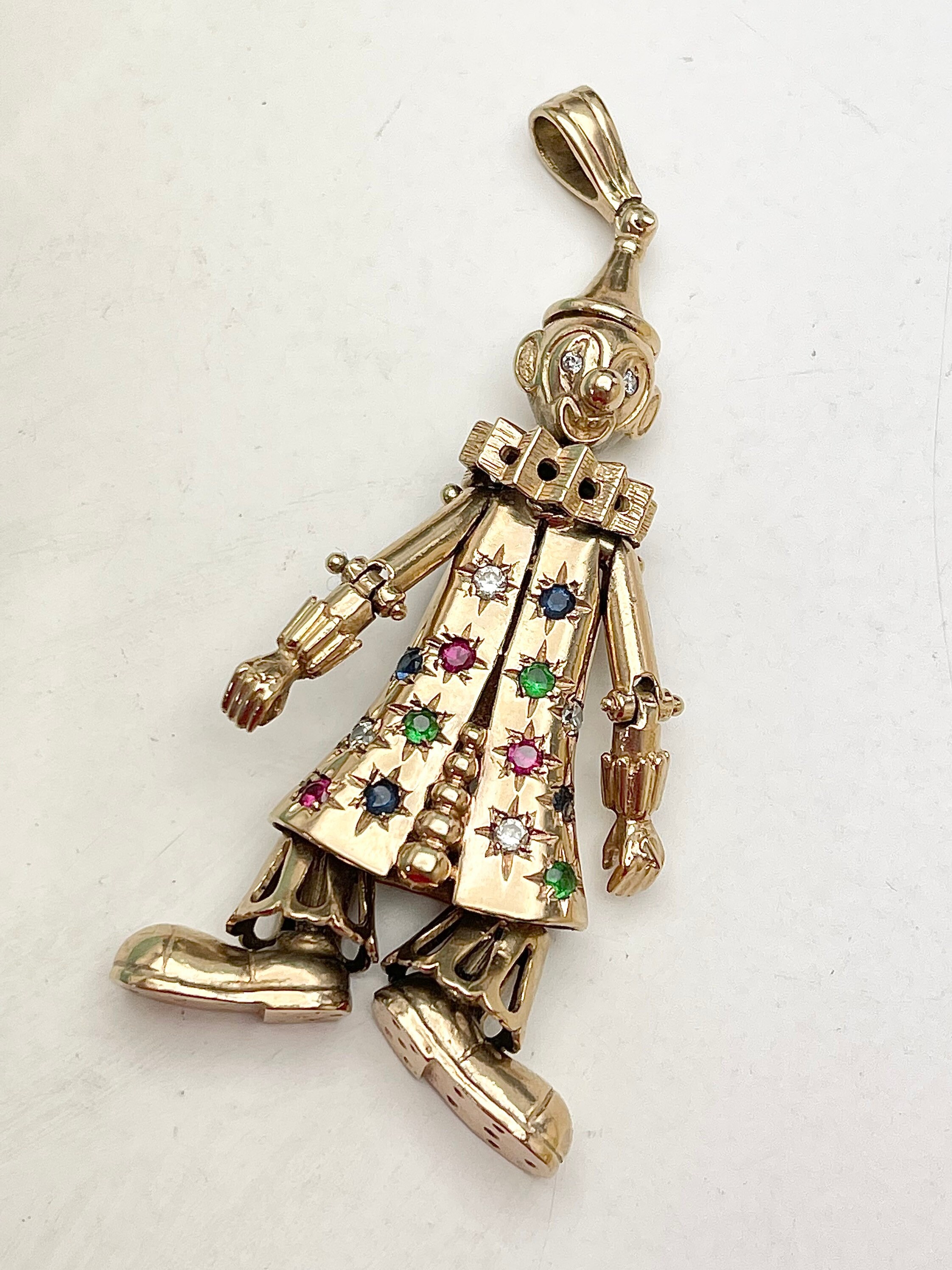 Clown gold hotsell necklace