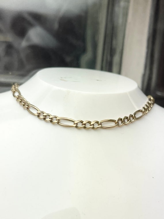 9ct Yellow Gold Figaro Bracelet - Walker & Hall