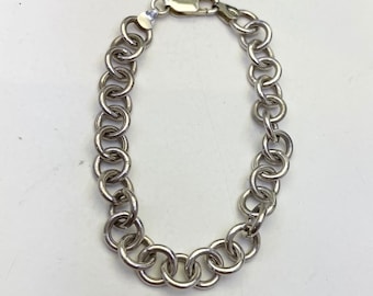 Sterling Silver Chain Link Bracelet 7.5 inch
