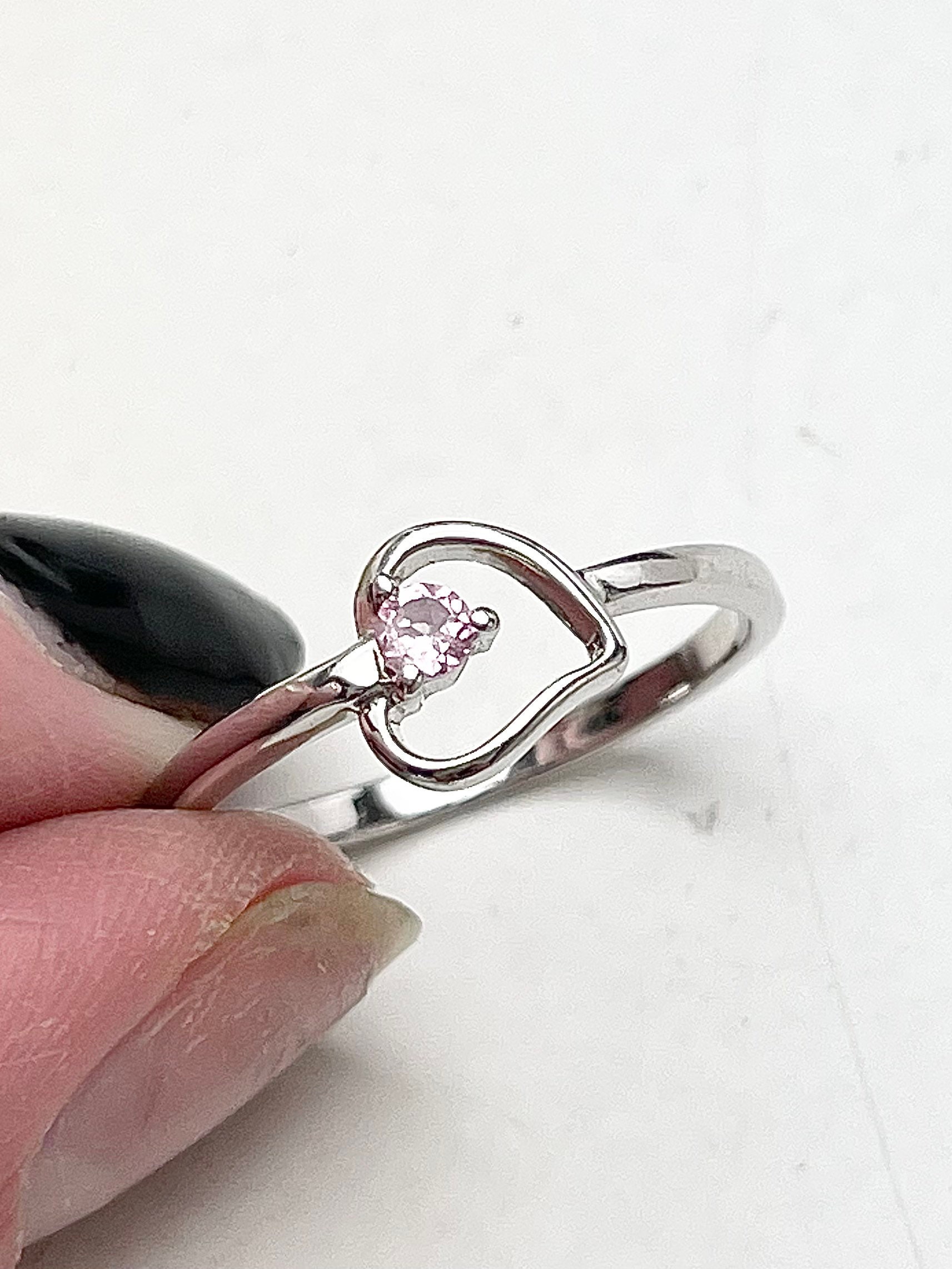 Amazon.com: Open Heart Shaped Midi Knuckle Ring, Sterling Silver 925 Smooth  Polished Finish, Handmade by Claudia Lira. Perfect Gift Set : Handmade  Products