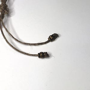 Bracelet citation Emerson, inspiration bracelet cordon de chanvre avec breloque coeur image 8