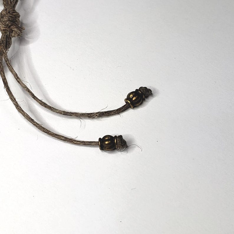 Bracelet citation Emerson, inspiration bracelet cordon de chanvre avec breloque coeur image 8