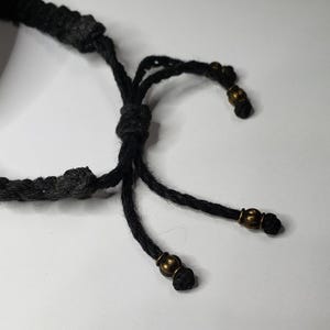 Bracelet citation Emerson, inspiration bracelet cordon de chanvre avec breloque coeur image 5