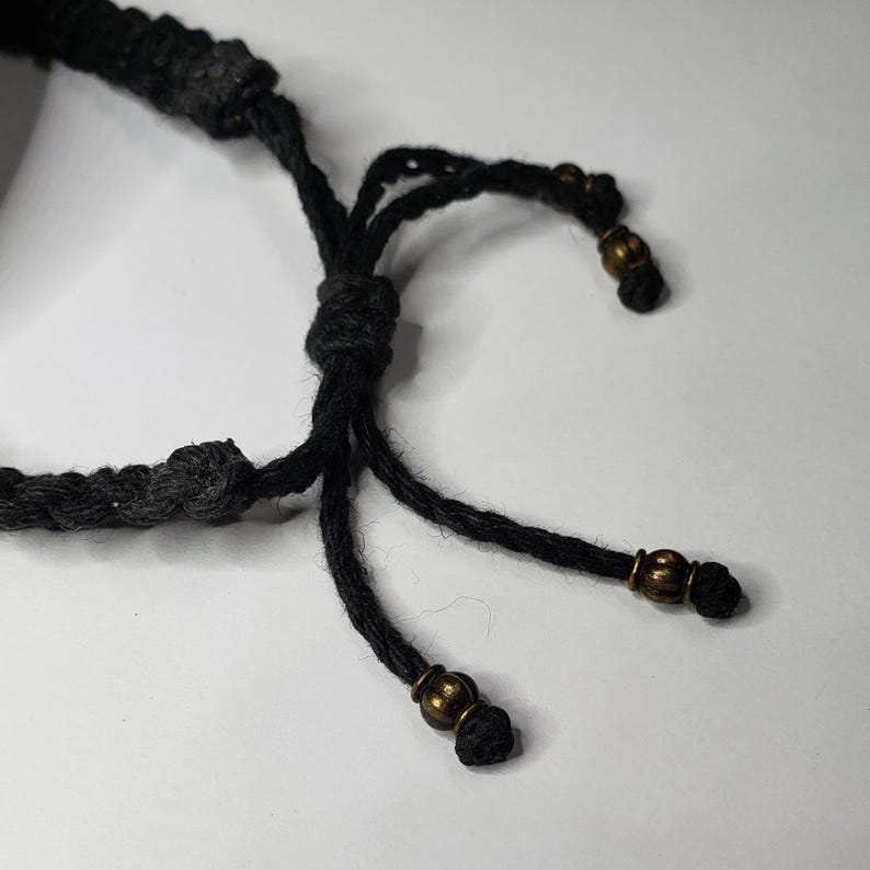 Bracelet citation Emerson, inspiration bracelet cordon de chanvre avec breloque coeur image 5