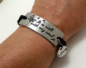 It Is Well With My Soul Inspirational Quote Christian Bracelet Christmas Gift For Wife Mom Daughter Survivor Faith Jewelry Motivation Gift